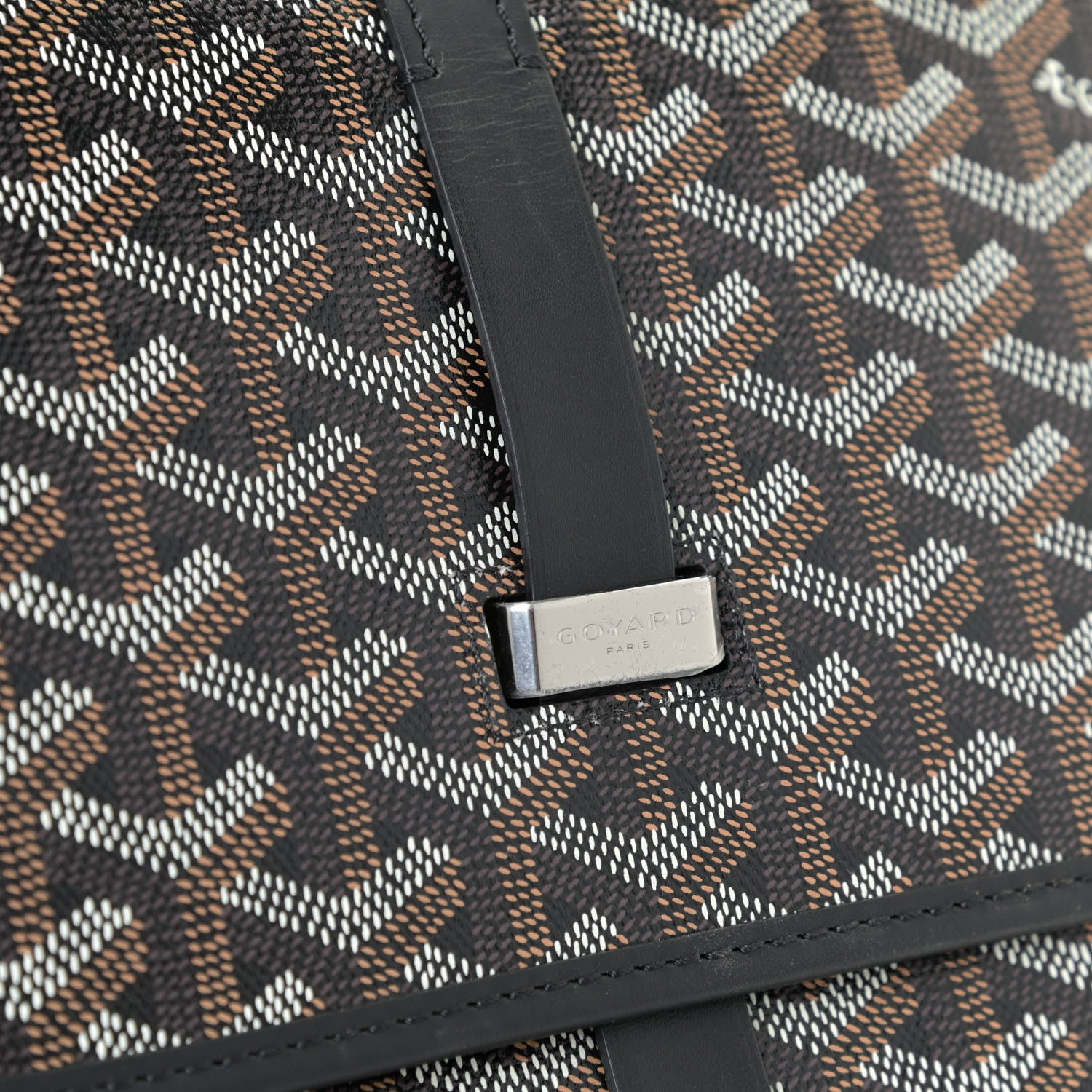 Goyard Goyardine Belvedere II MM Messenger Bag Black 10 of 11