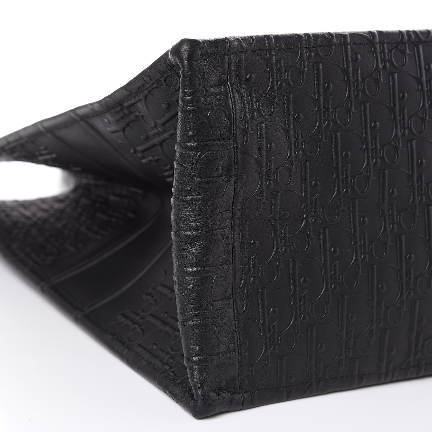 Christian Dior Oblique Calfskin Embossed Book Tote Black 8 of 13