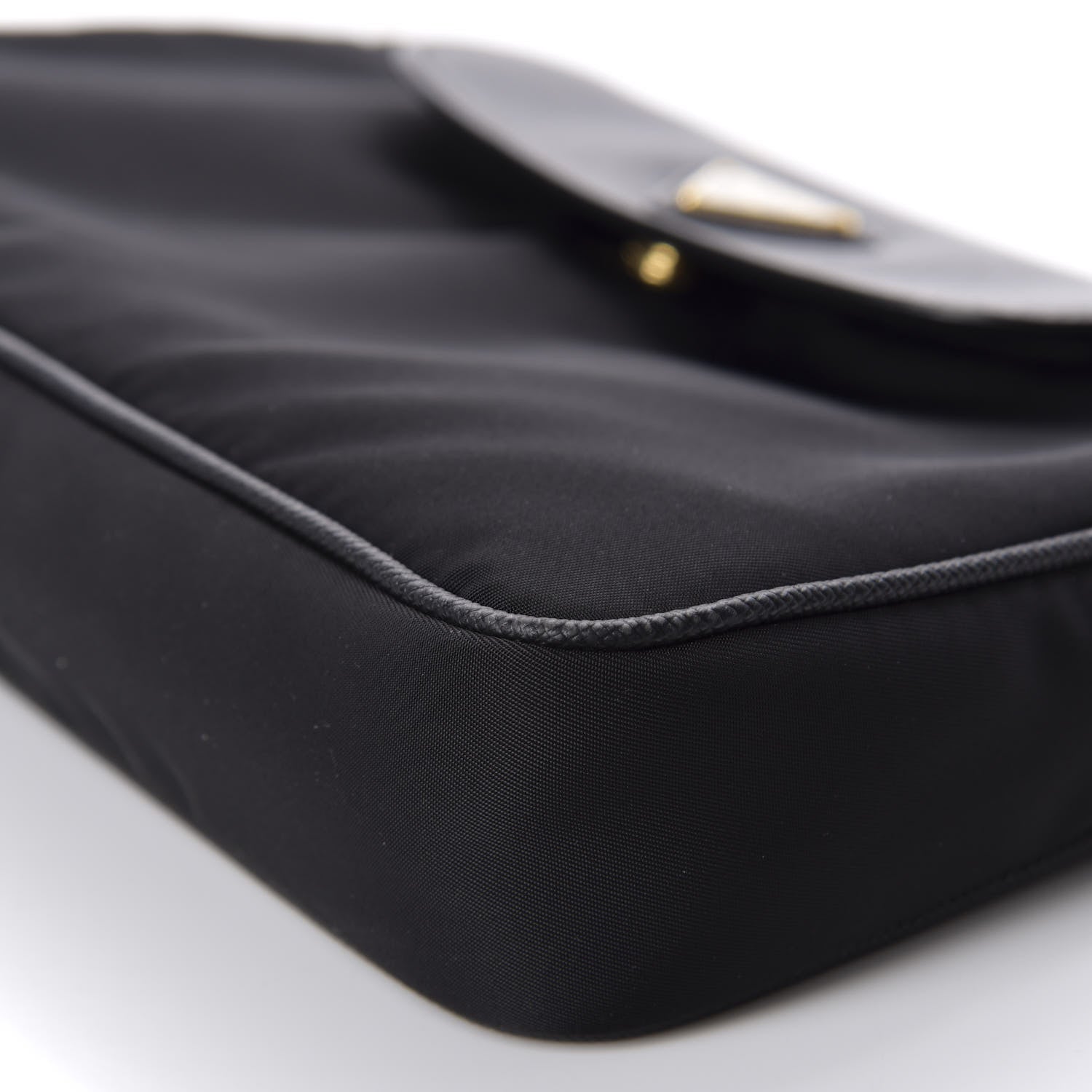 Prada Tessuto Nylon Saffiano Crossbody Bag Black 7 of 9