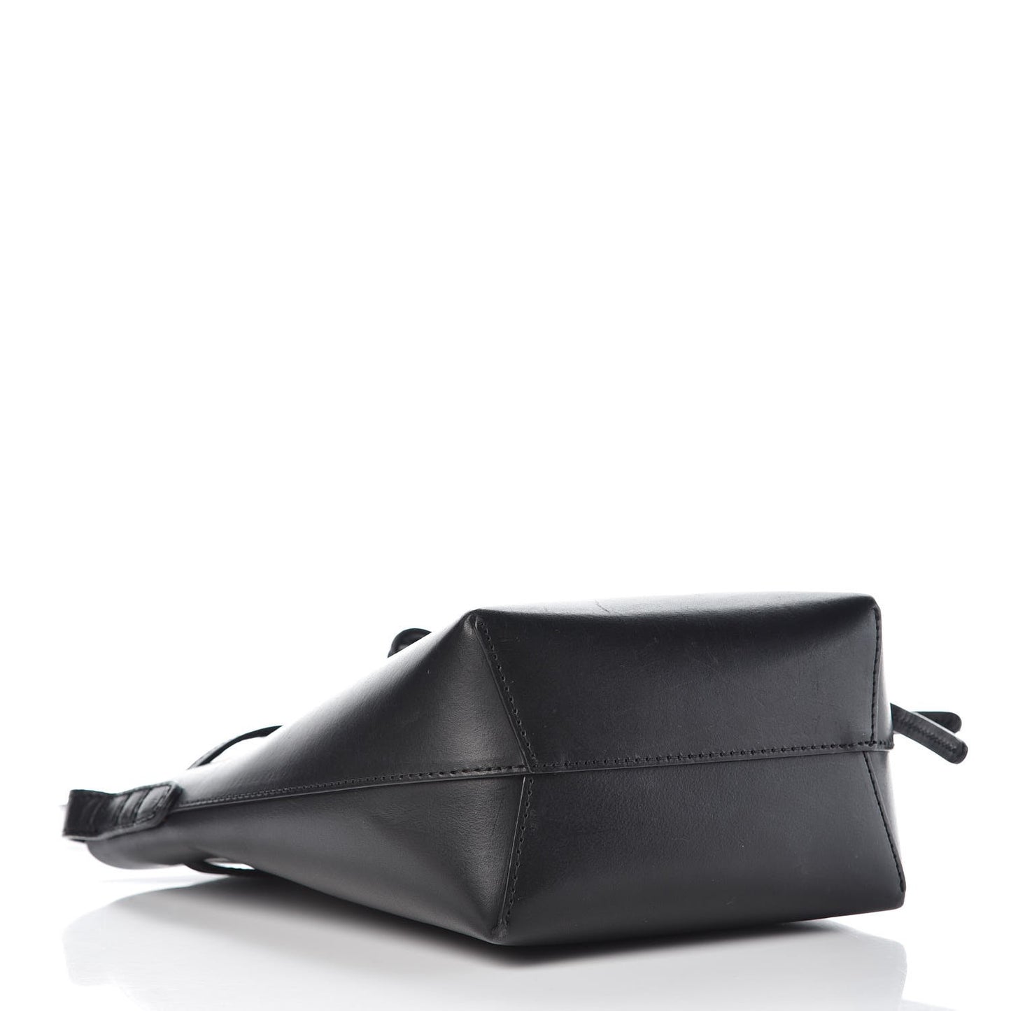 Calfskin Mini Mini Bucket Bag Black Flamma