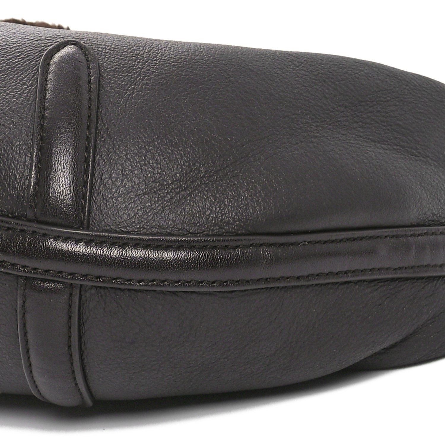 Bottega Veneta Calfskin Shearling Aviator Mini Jodie Dark Brown Fondant 9 of 9
