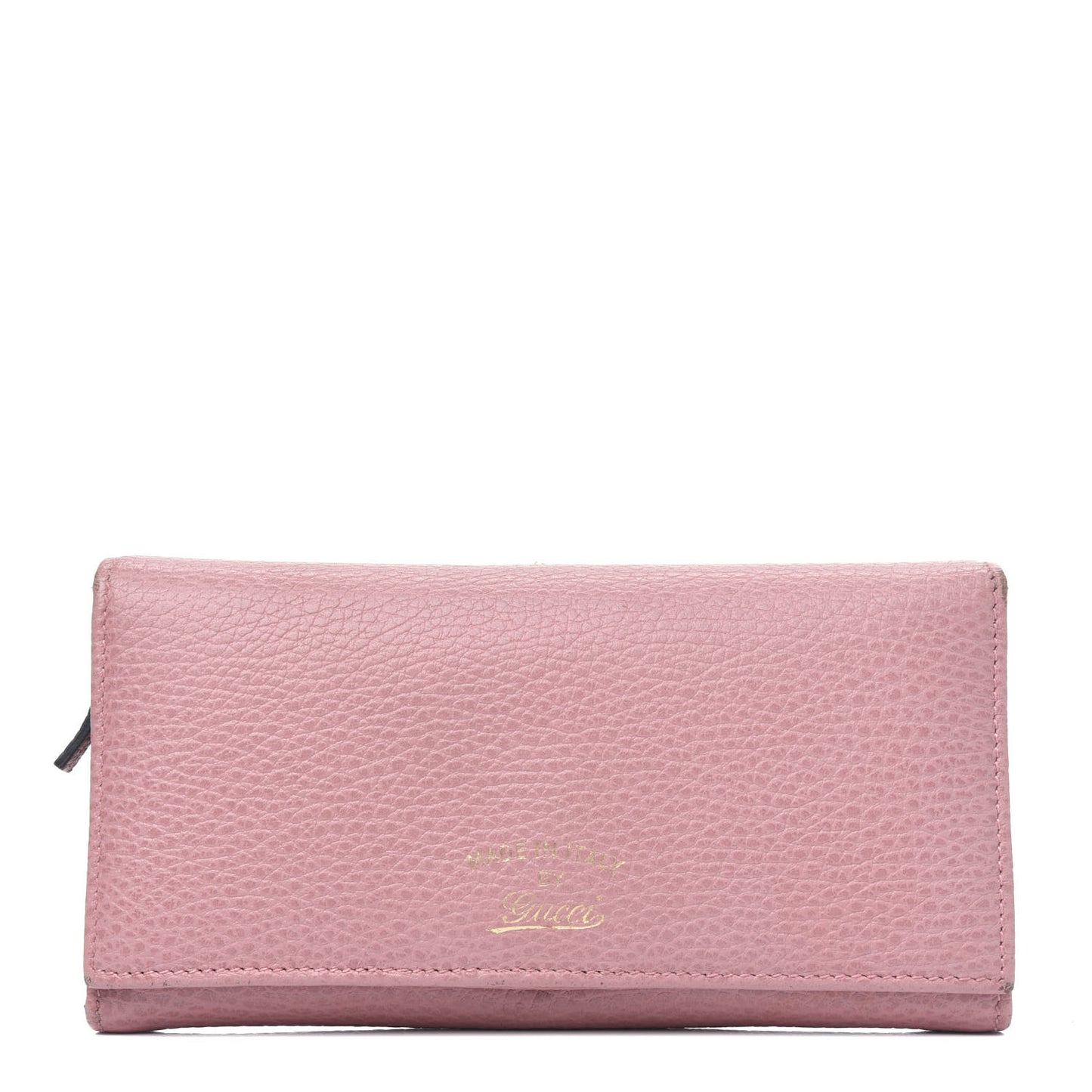 Dollar Calfskin Continental Wallet Soft Pink