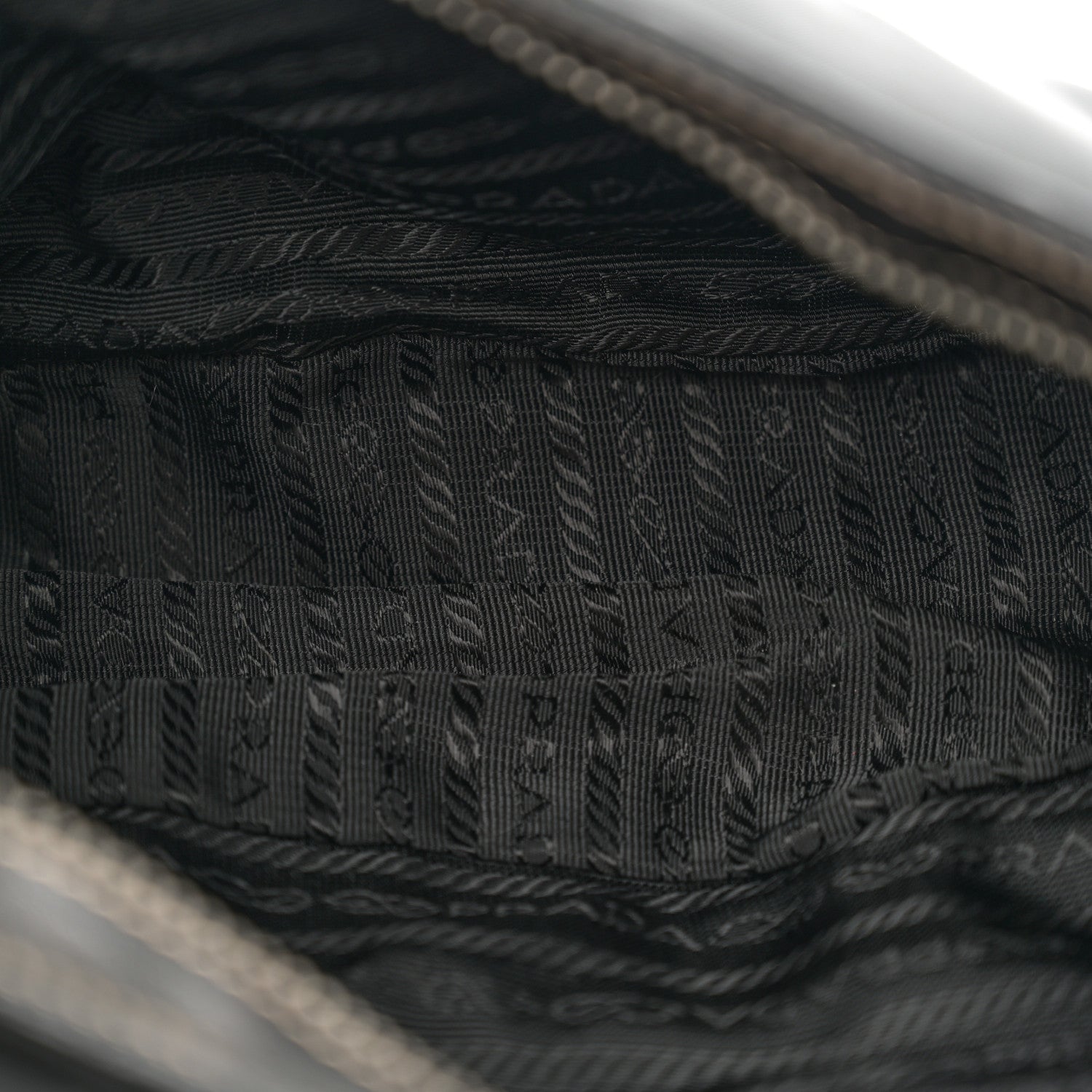 Prada Tessuto Nylon Tassel Shoulder Bag Black 5 of 16