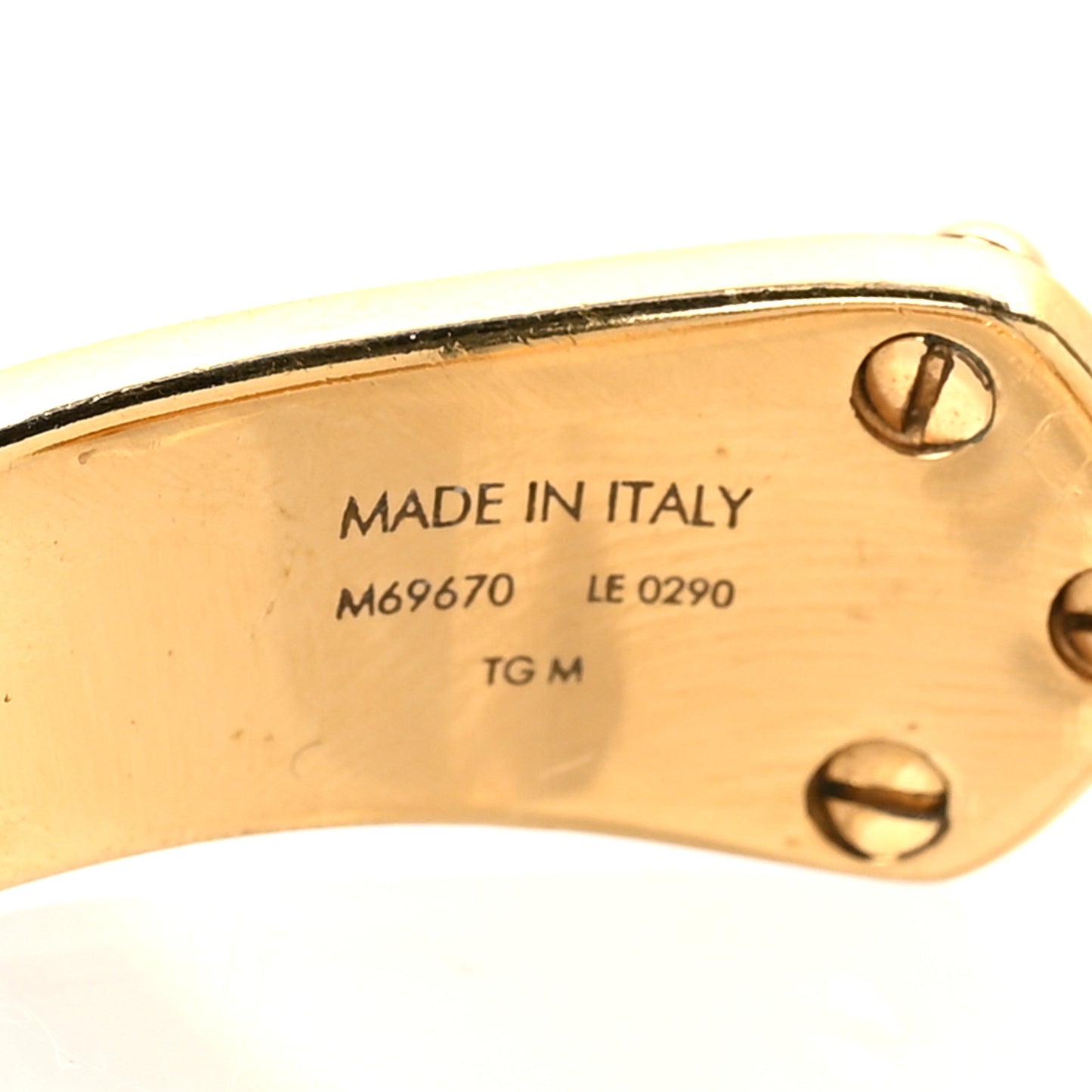 Monogram Cuff Gold