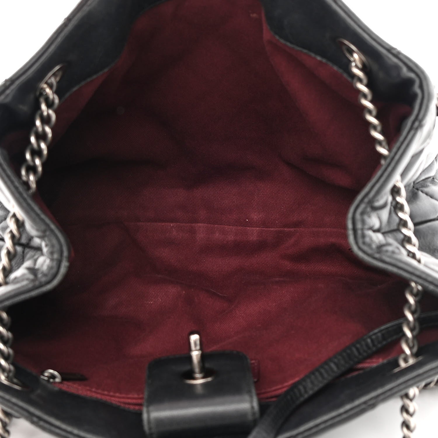 Chanel Lambskin Quilted Accordion Tote Black 5 of 16