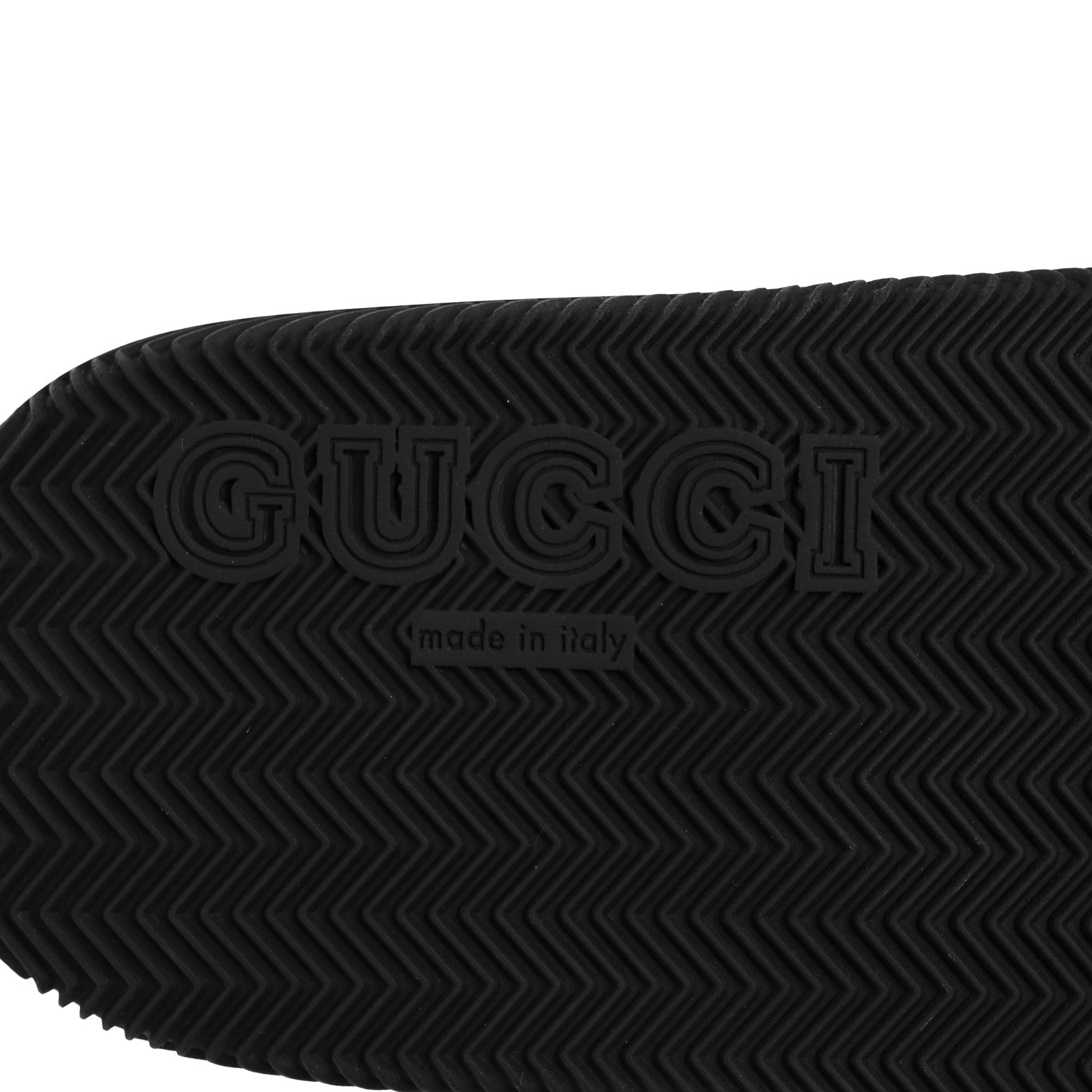 Gucci Rubber Web Womens Interlocking G Slide Sandals 40 Black Green Red 9 of 9