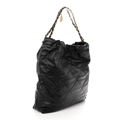 Chanel Calfskin Quilted Large Chanel 22 Black 4 of 11