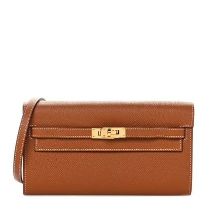 Hermes Epsom Kelly Wallet To Go Gold 1 of 9