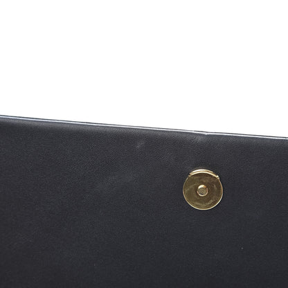 Saint Laurent Smooth Calfskin Classic Monogram Kate Tassel Chain Wallet Black 12 of 14
