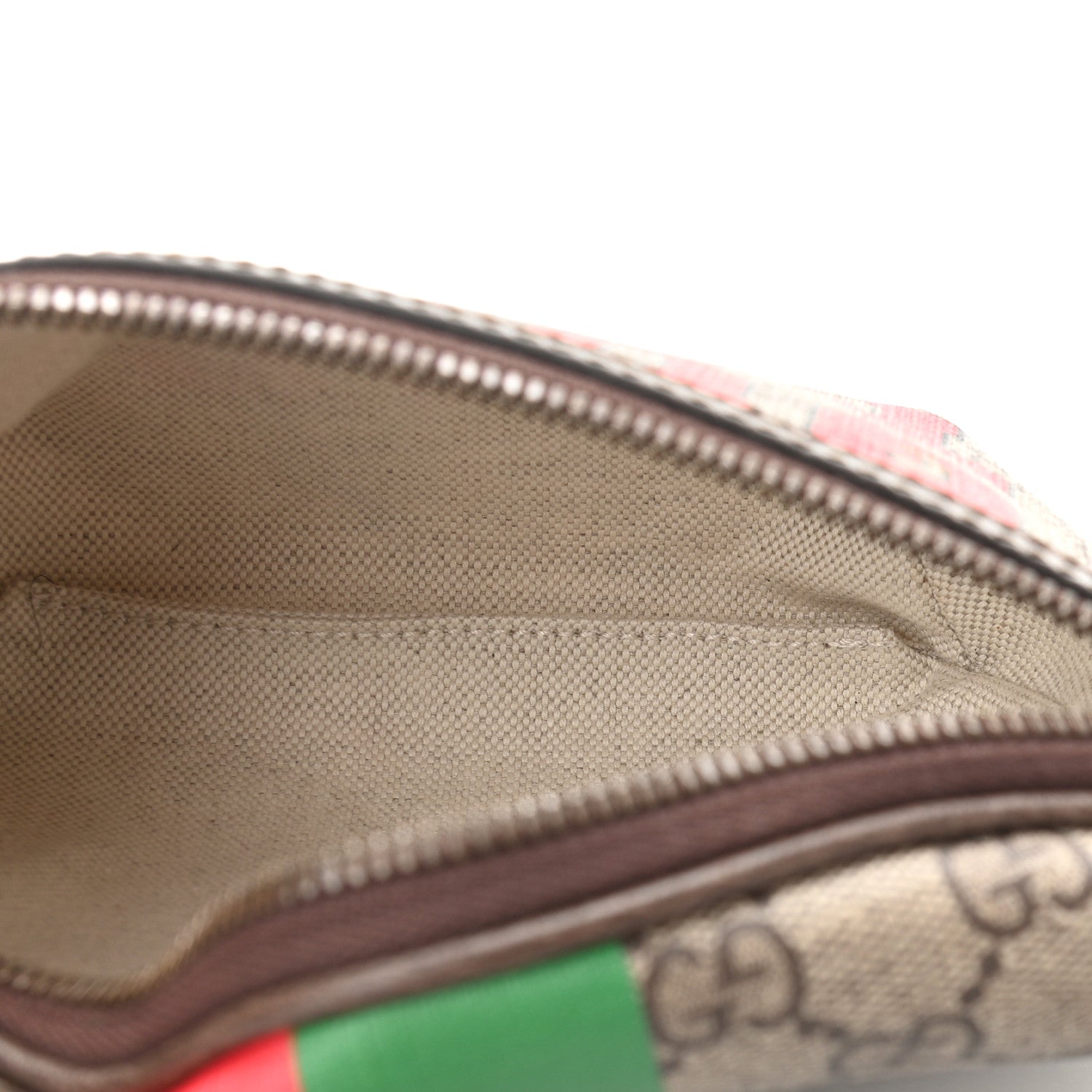 Gucci GG Supreme Monogram Textured Dollar Calfskin Gucci Tiger Belt Bag Beige Ebony Lobster Red New Shamarock New Acero 5 of 10