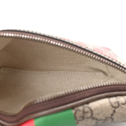 Gucci GG Supreme Monogram Textured Dollar Calfskin Gucci Tiger Belt Bag Beige Ebony Lobster Red New Shamarock New Acero 5 of 10