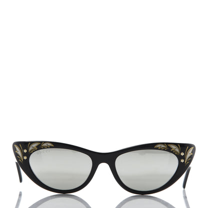 Gucci Acetate Cat Eye GG0089S Sunglasses Black 2 of 9