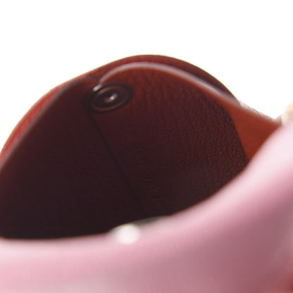 Hermes Chevre Mysore Verso Bastia Coin Purse Rose Confetti Brique 7 of 7