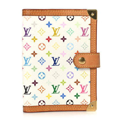 Louis Vuitton Monogram Multicolor Small Ring Agenda Cover White 1 of 6