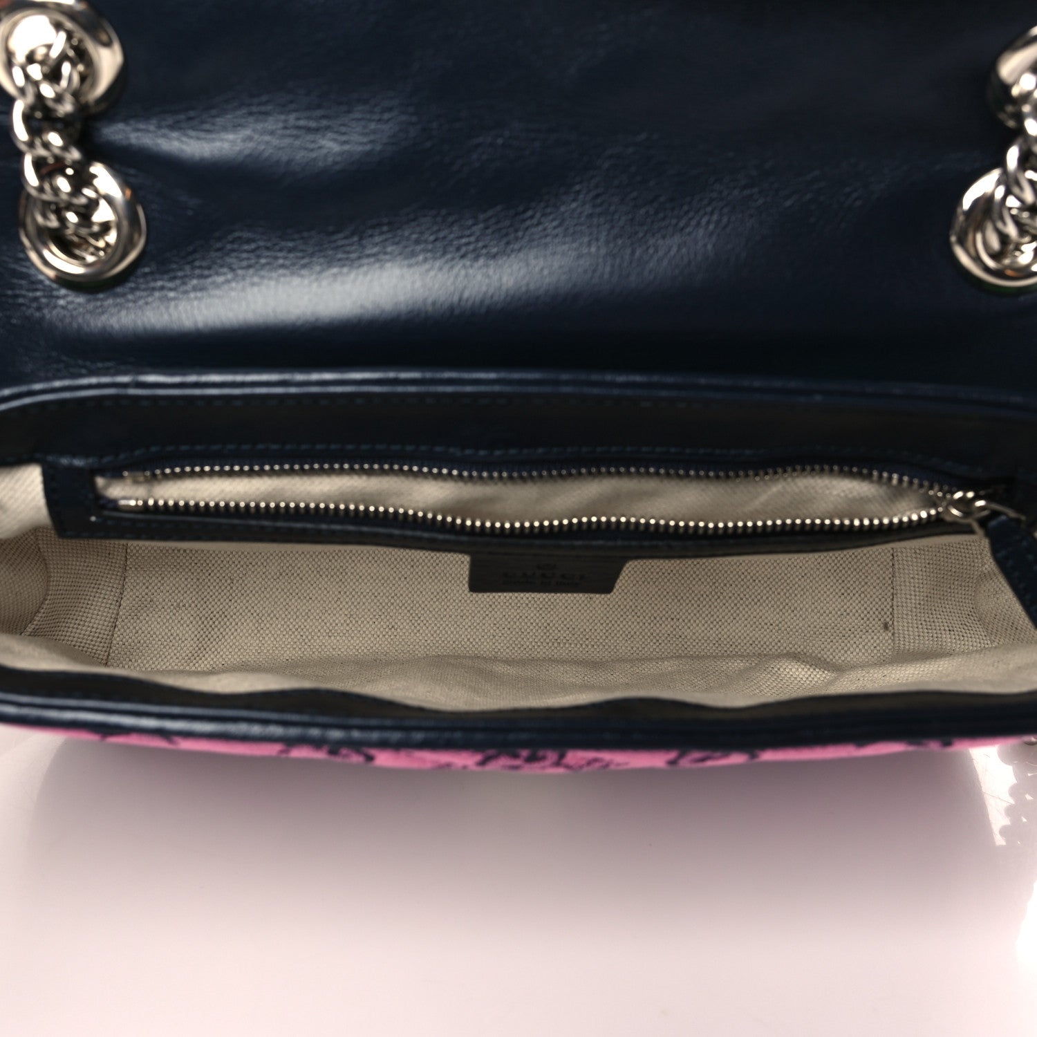Gucci Monogram Multicolor Matelasse Diagonal Small GG Marmont Shoulder Bag Light Blue Pink Blue Green Red 5 of 6