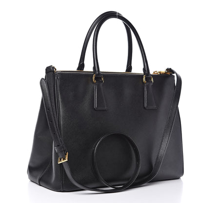 Prada Saffiano Large Galleria Double Zip Tote Black 3 of 10