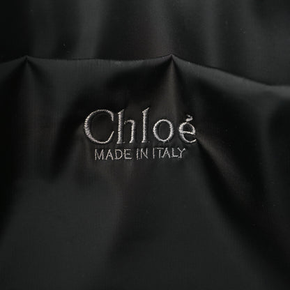 Chloe Recycled Nylon Medium Woody Ribbon Tote Black 6 of 12