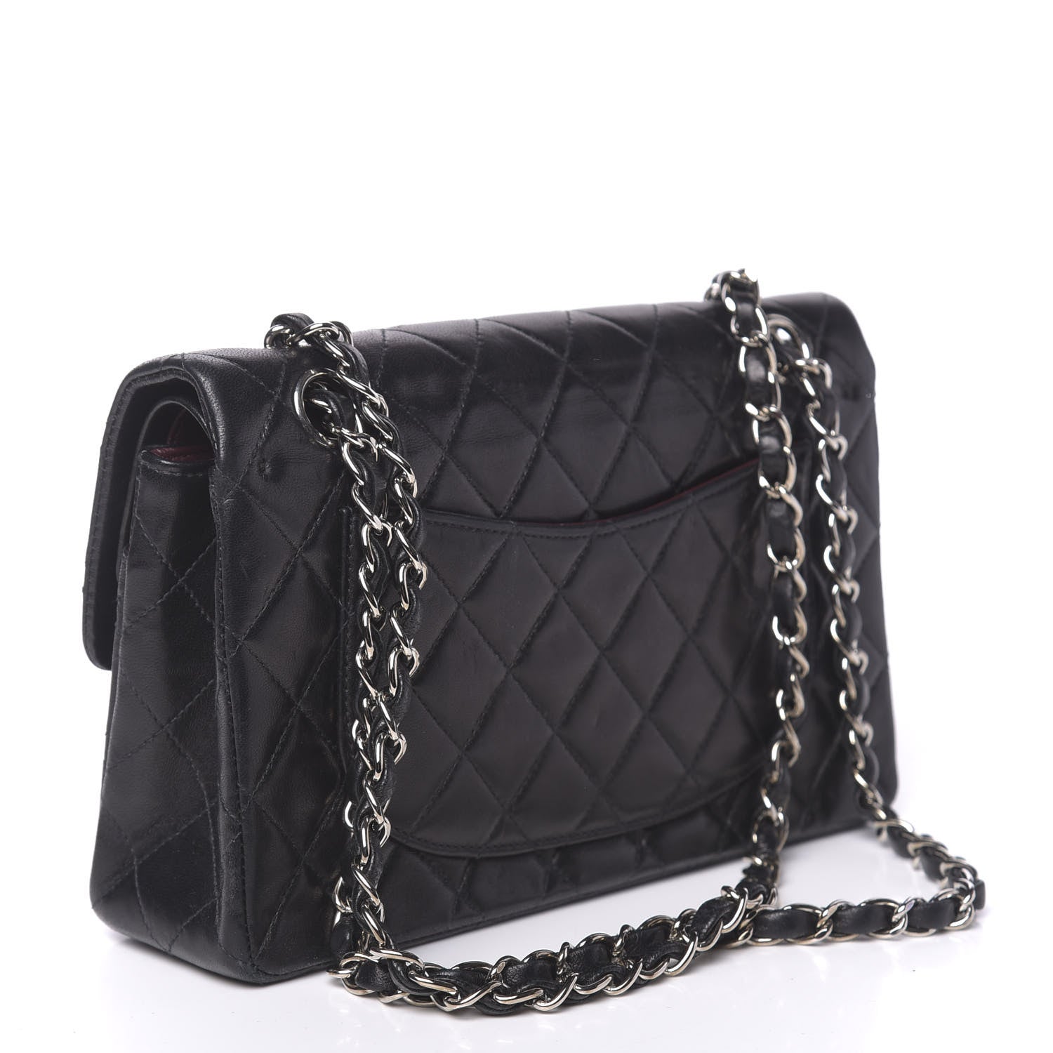 Chanel Lambskin Quilted Small Double Flap Black 3 of 13