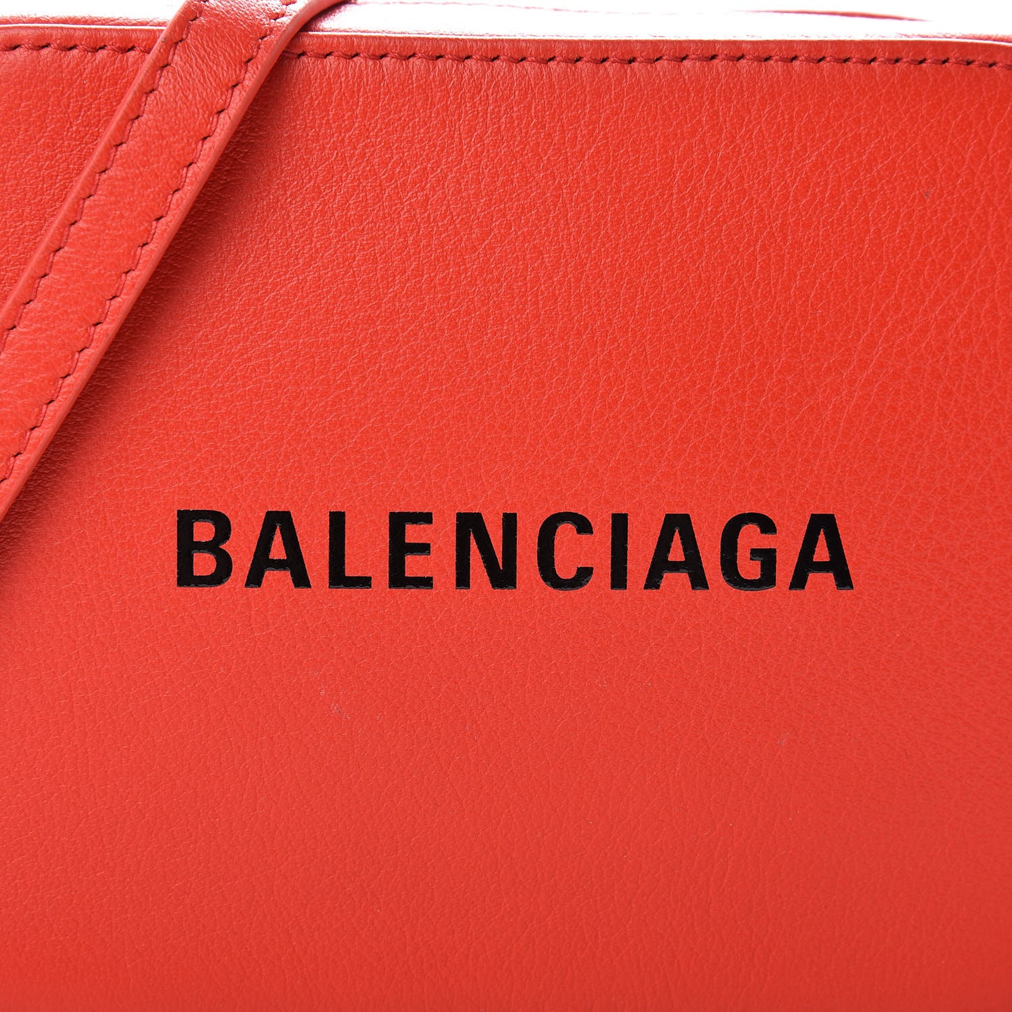 Smooth Calfskin Logo XS Everyday Camera Bag Vivid Red Black
