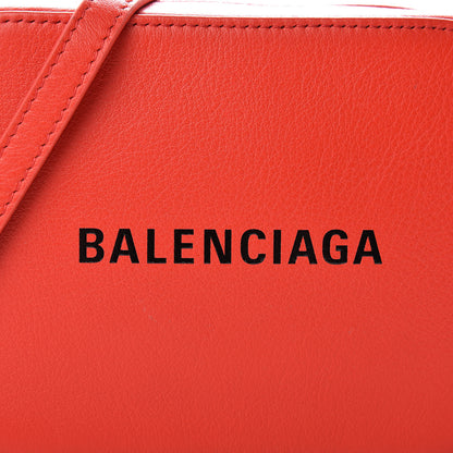 Balenciaga Smooth Calfskin Logo XS Everyday Camera Bag Vivid Red Black 9 of 10