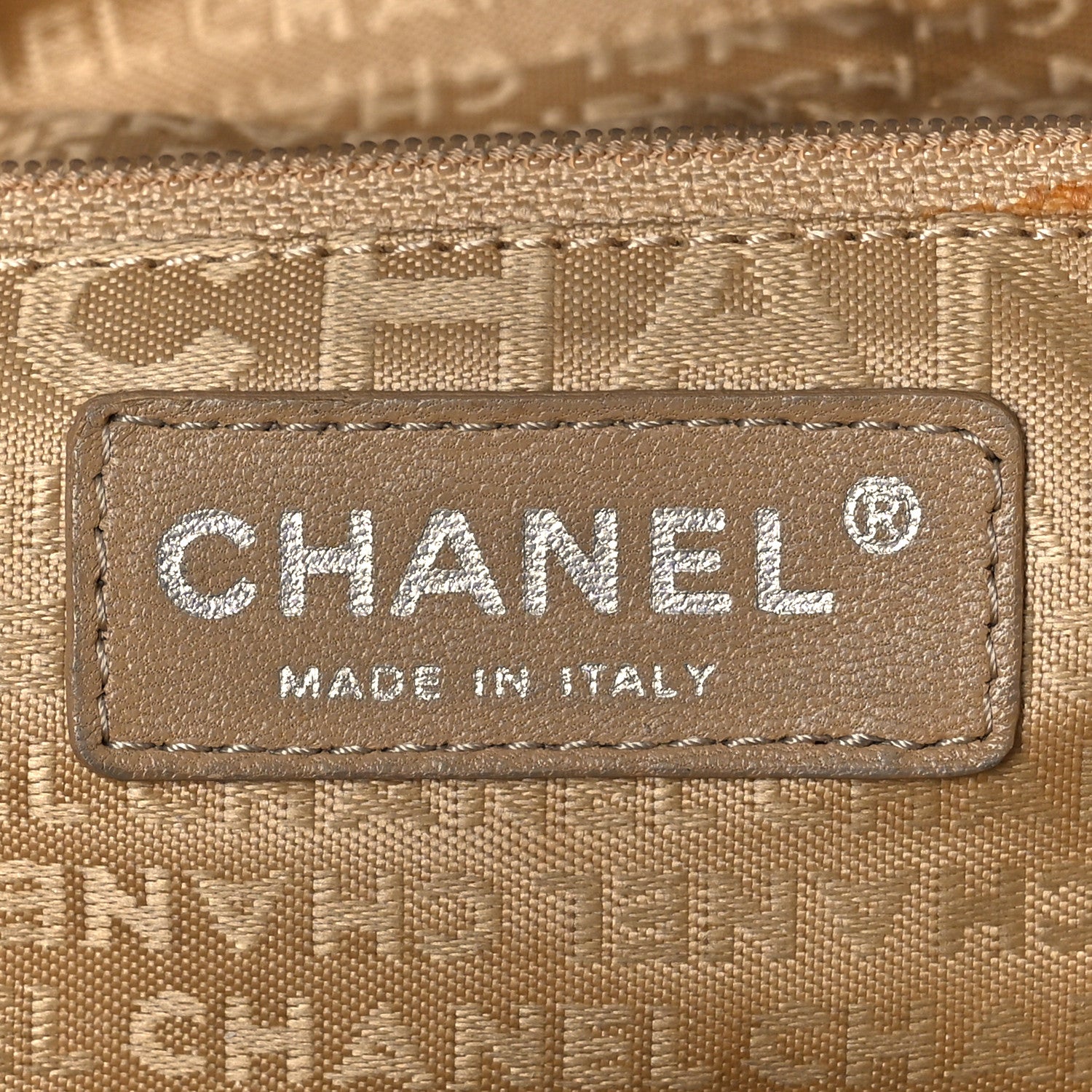 Chanel Caviar Square Stitched Bowler Beige 6 of 12