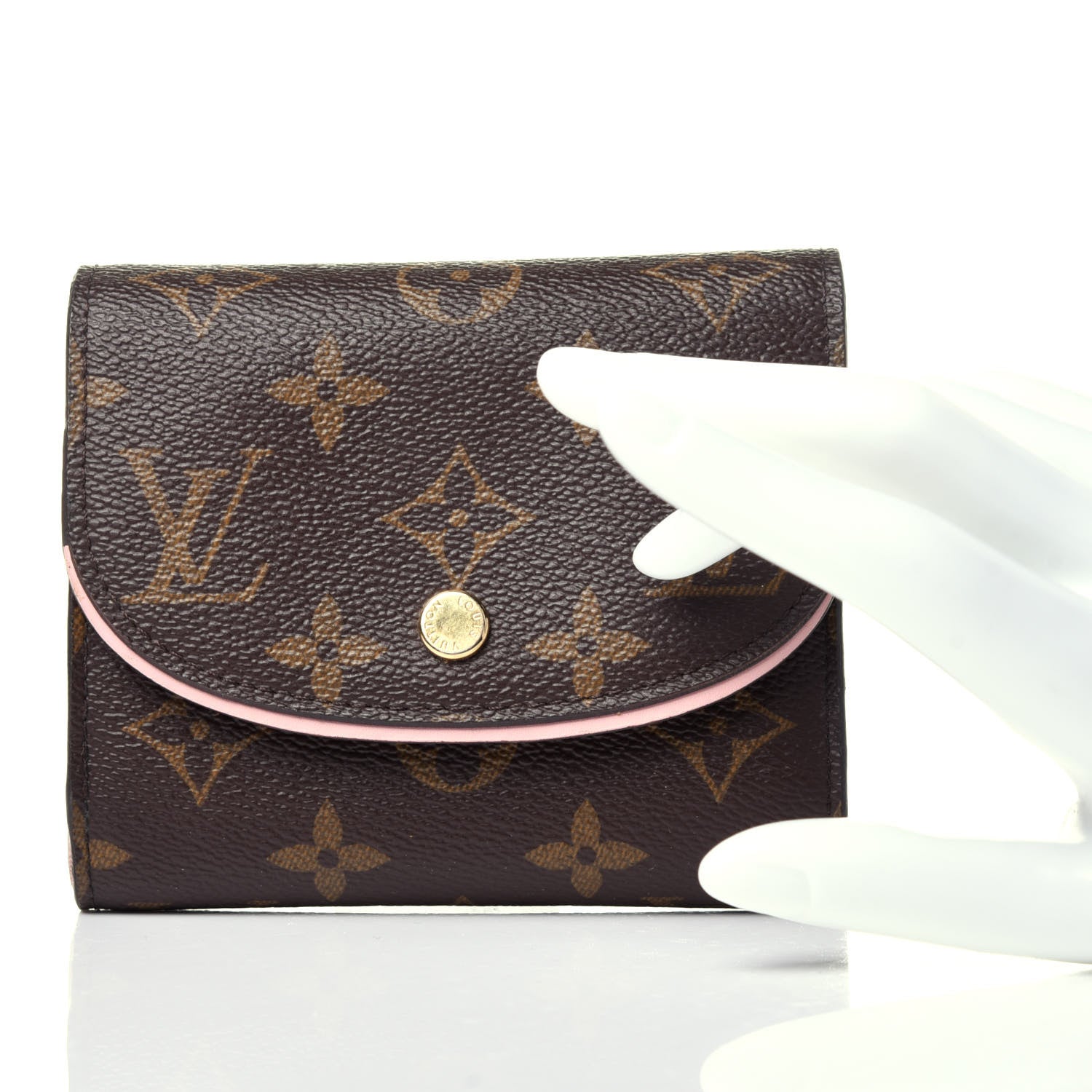 Louis Vuitton Monogram Ariane Compact Wallet Rose Ballerine 2 of 11