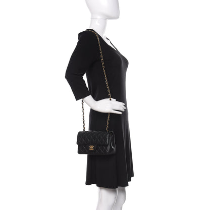 Chanel Lambskin Quilted Mini Rectangular Flap Black 2 of 11