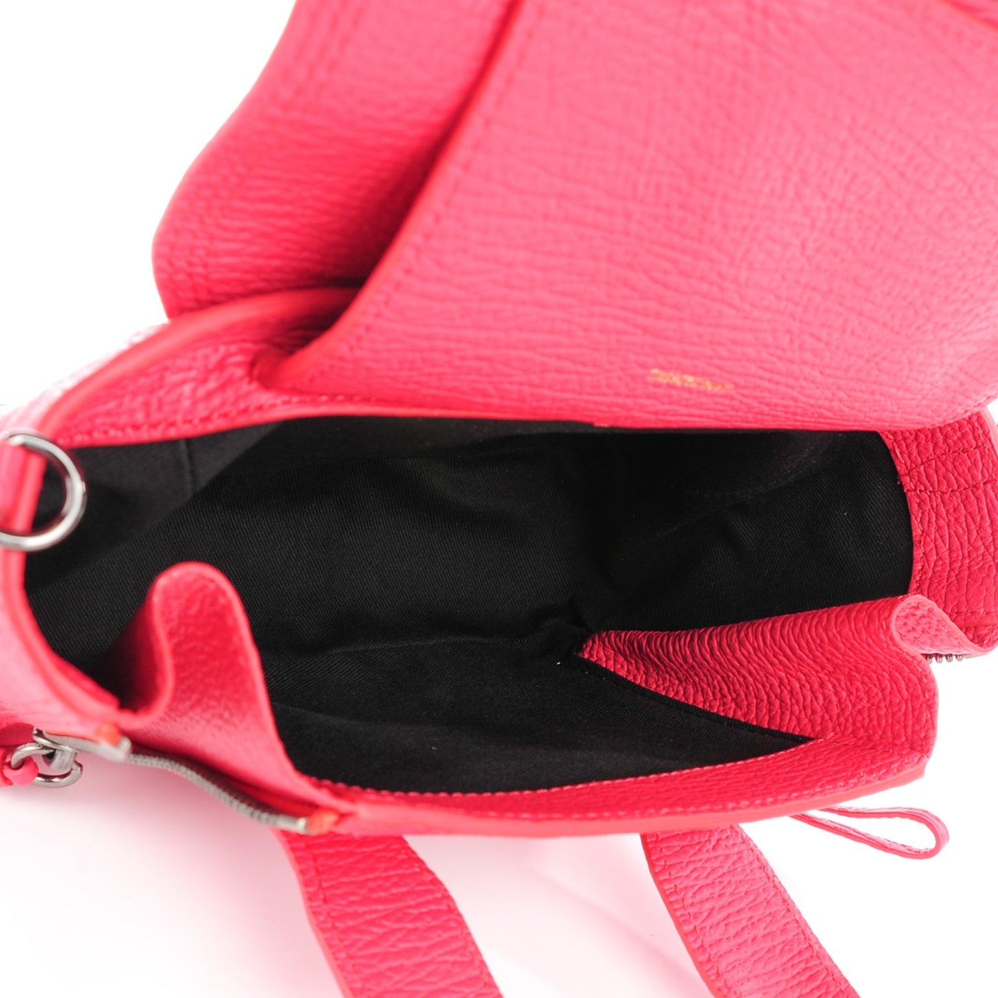 3.1 Textured Calfskin Mini Pashli Satchel Raspberry