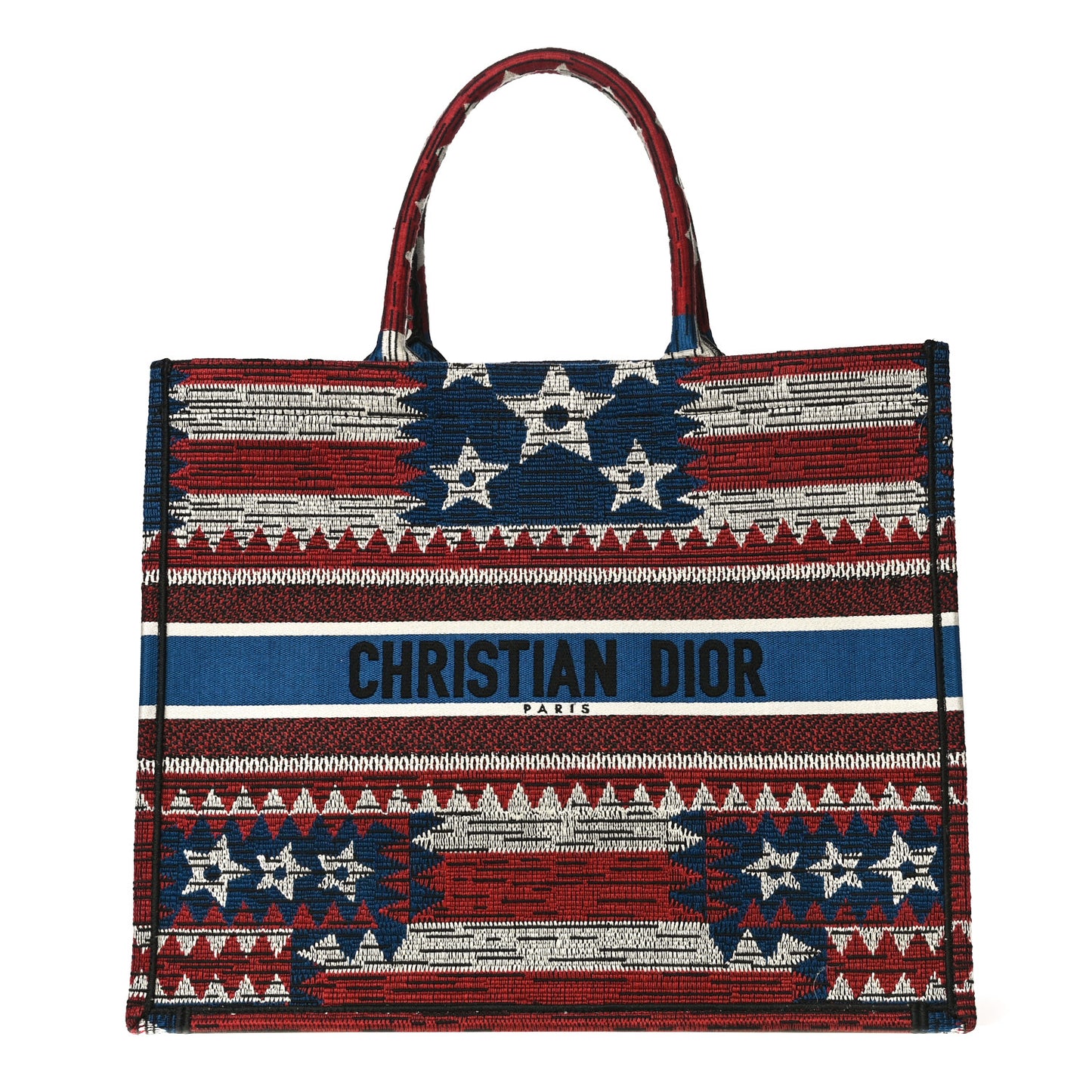 Canvas Embroidered Exclusive US Book Tote Multicolor