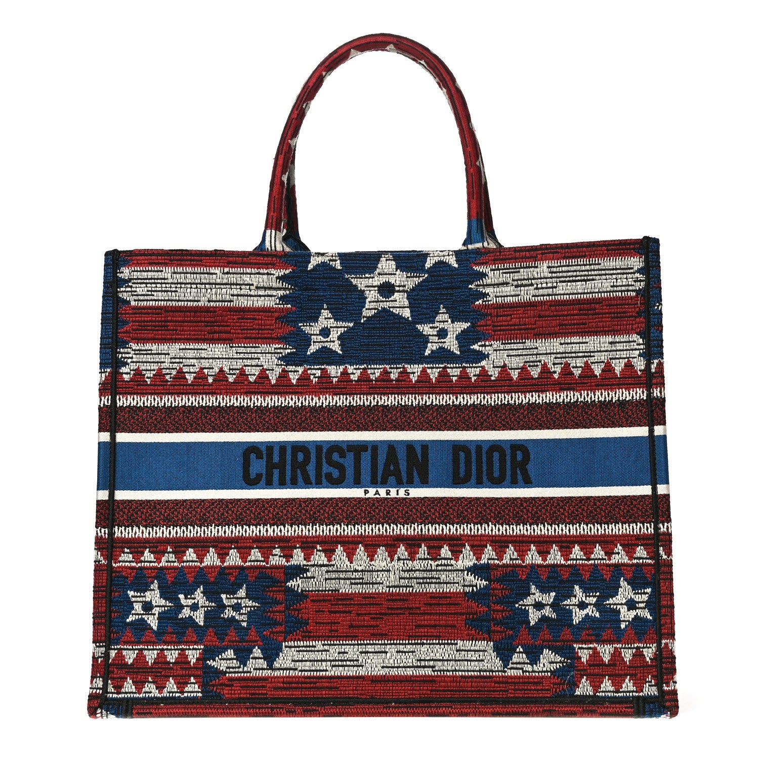 Christian Dior Canvas Embroidered Exclusive US Book Tote Multicolor 1 of 9
