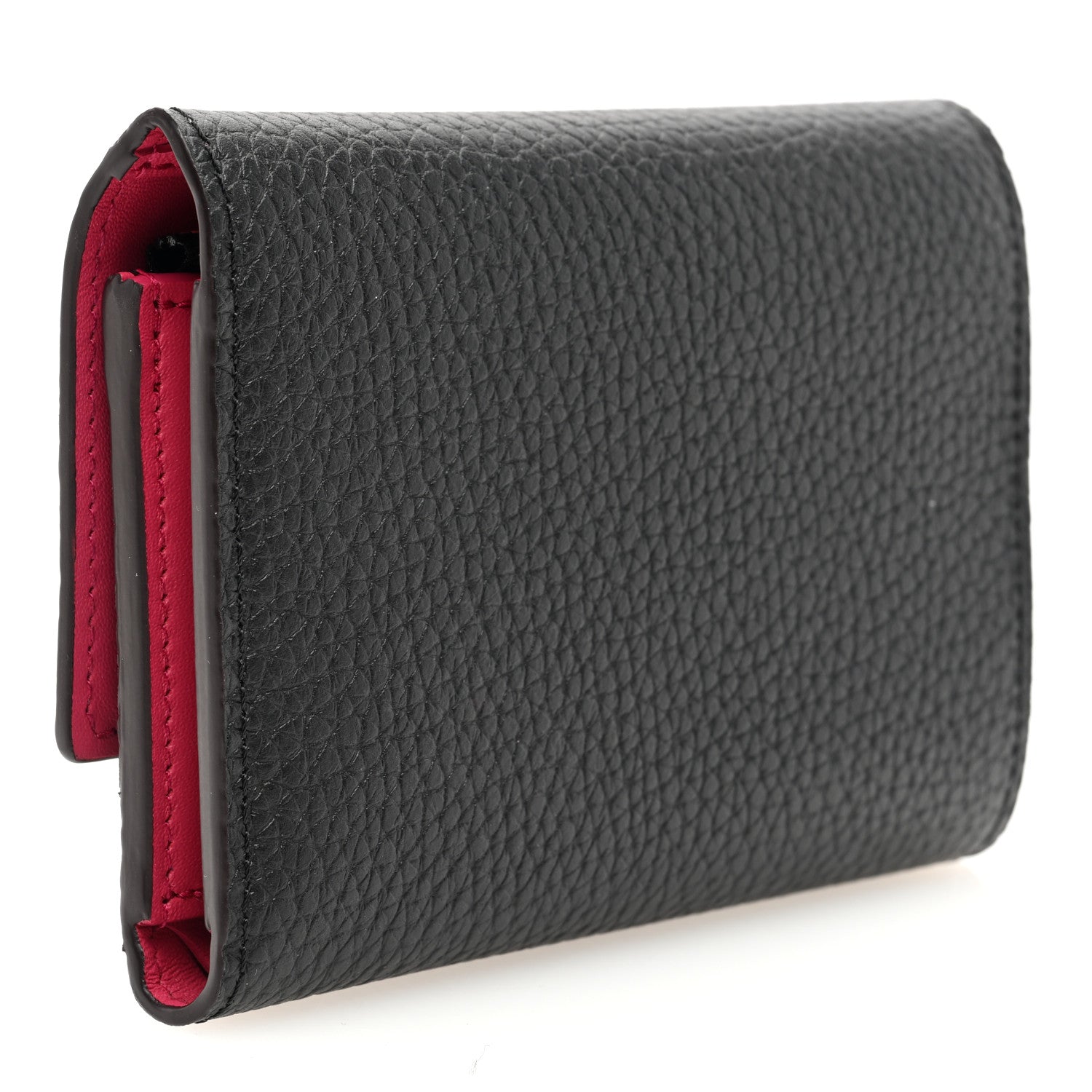 Louis Vuitton Taurillon Capucines Compact Wallet Black 3 of 6