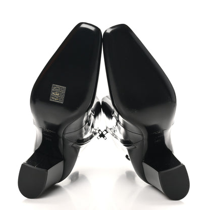 Saint Laurent Vitello Marilyn Betty 70 Ankle Zip Boots 38.5 Black 6 of 8