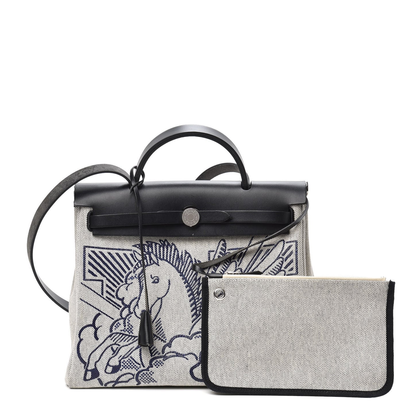 Vache Hunter Toile Pegase Pop Herbag Zip Retourne 31 PM Bleu Indigo