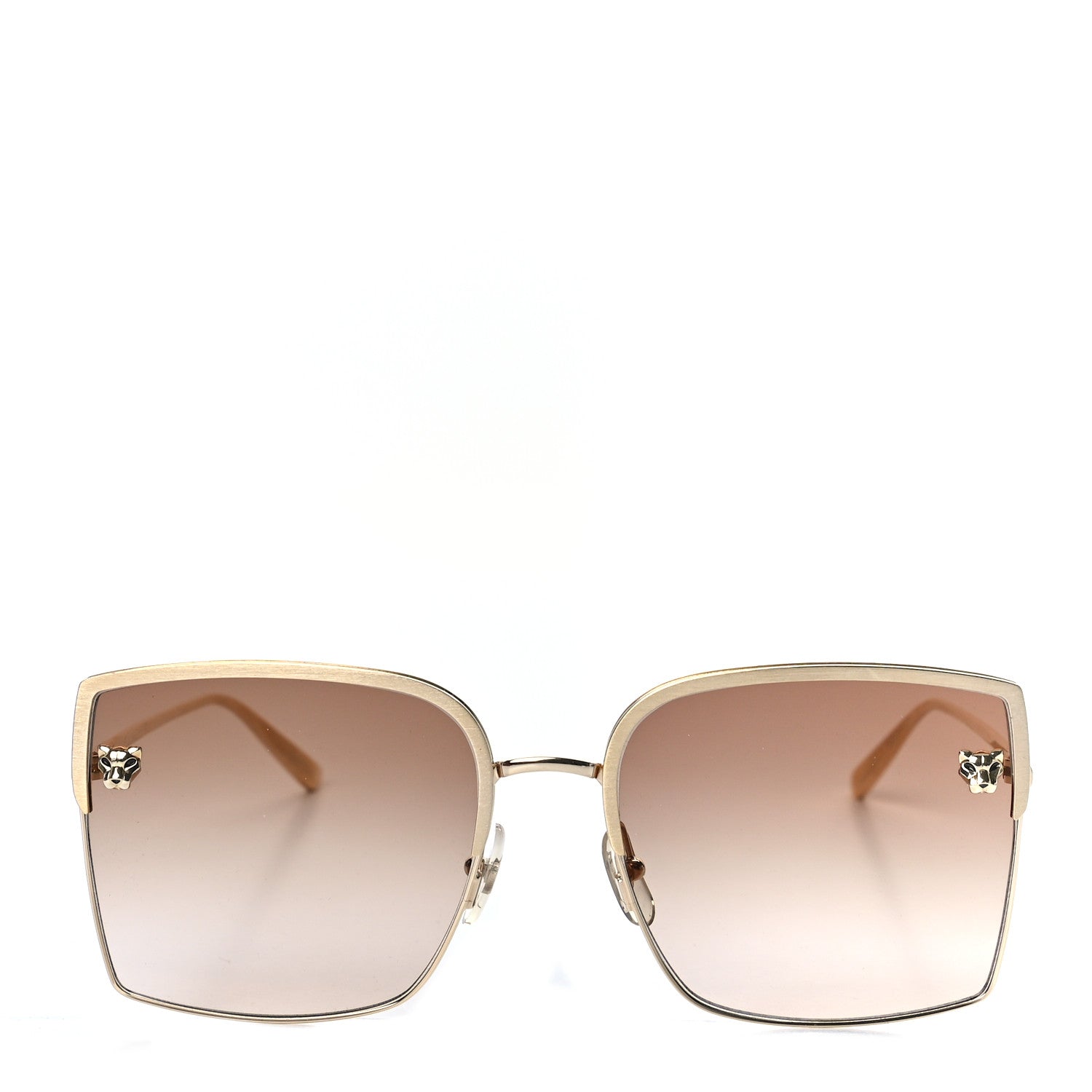Cartier Panthere De Cartier Square Sunglasses Gold 5 of 8