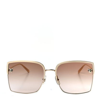 Cartier Panthere De Cartier Square Sunglasses Gold 5 of 8