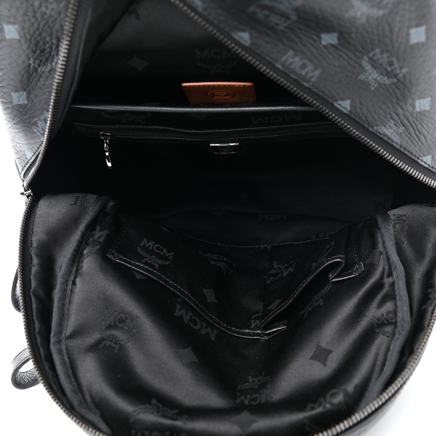 MCM Visetos Studded Stark Backpack Black 5 of 9