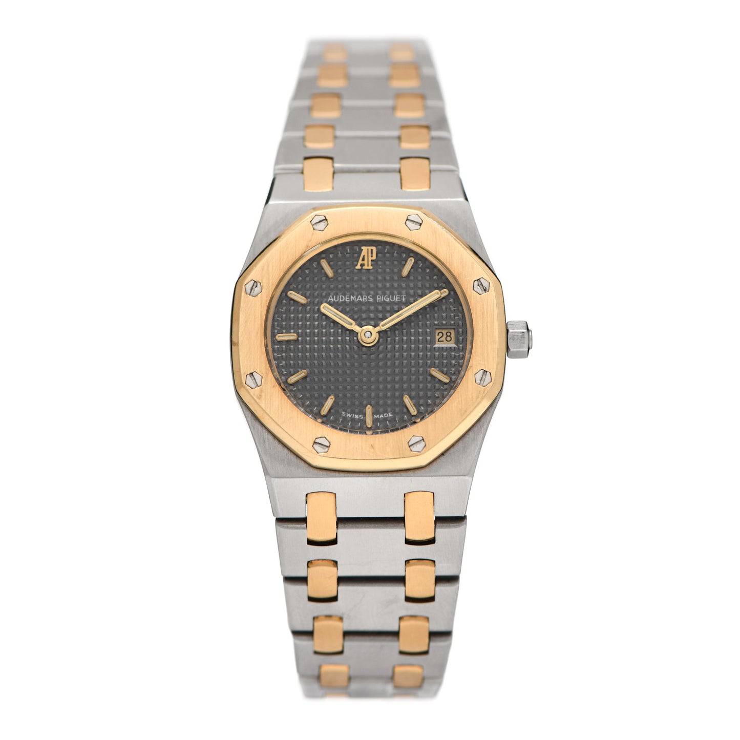 Stainless Steel 18K Yellow Gold 25mm Royal Oak Quartz Watch Grey 66270SA.OO.0722SA.01