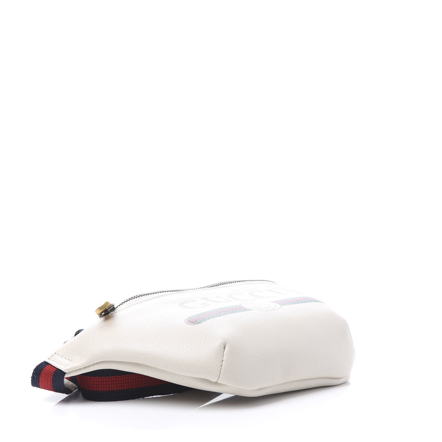 Gucci Grained Calfskin Small Logo Belt Bag White 3 of 9