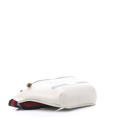 Gucci Grained Calfskin Small Logo Belt Bag White 3 of 9