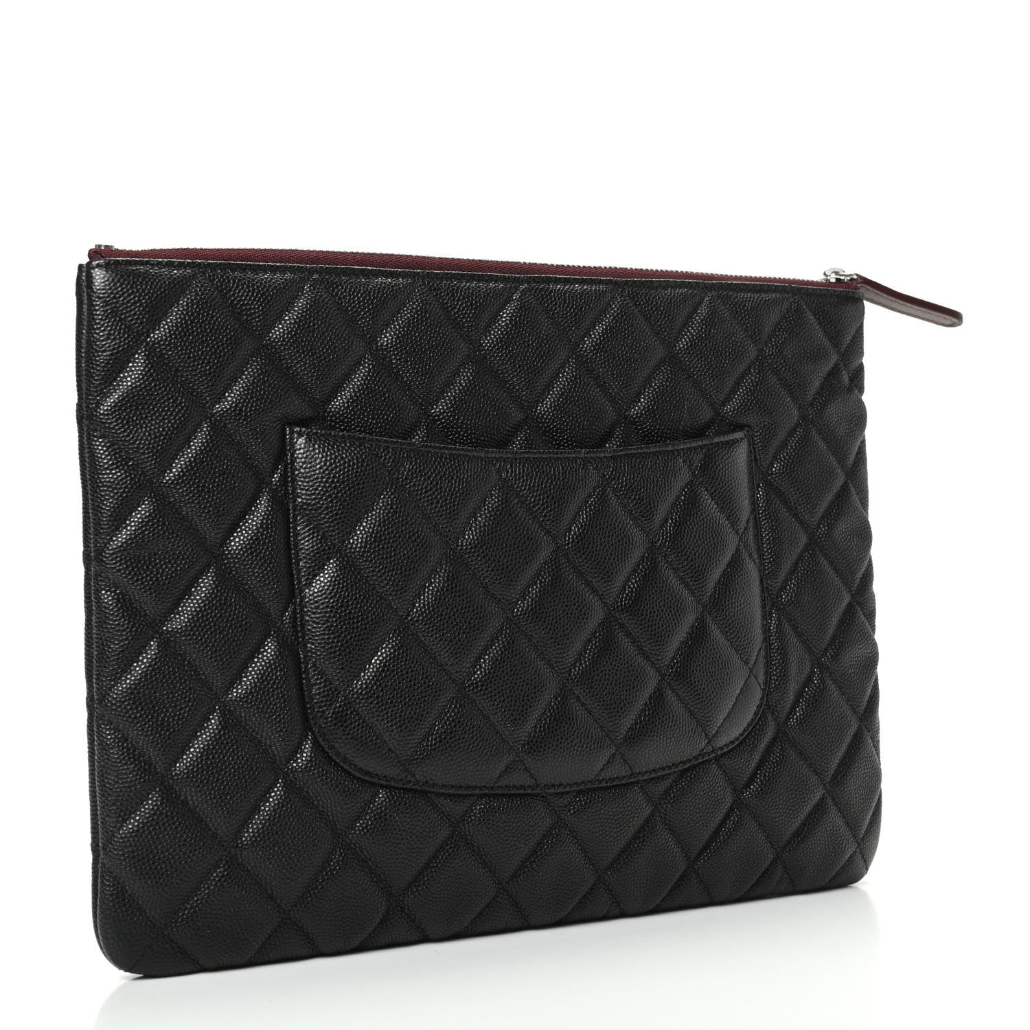 Chanel Caviar Quilted Medium Cosmetic Case Black 3 of 7
