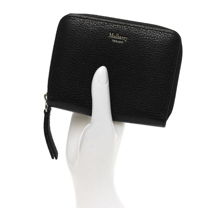 Mulberry Small Classic Grain Zip Around Purse Black 2 of 10