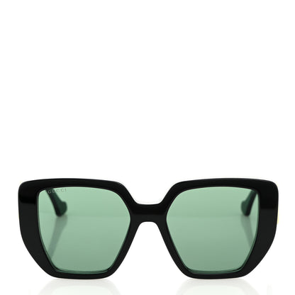 Gucci Acetate Square Frame Sunglasses GG0956S Green Black 2 of 8
