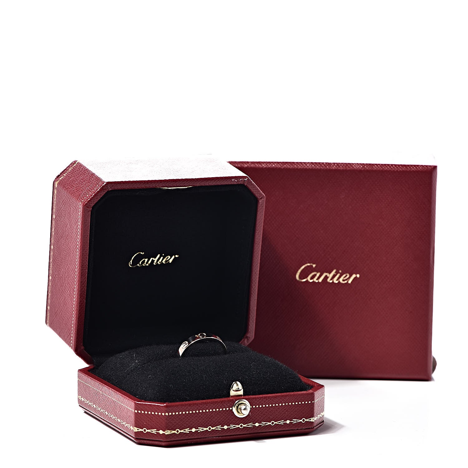 Cartier 18K Pink Gold 3.5mm LOVE Wedding Band Ring 54 6.75 5 of 5