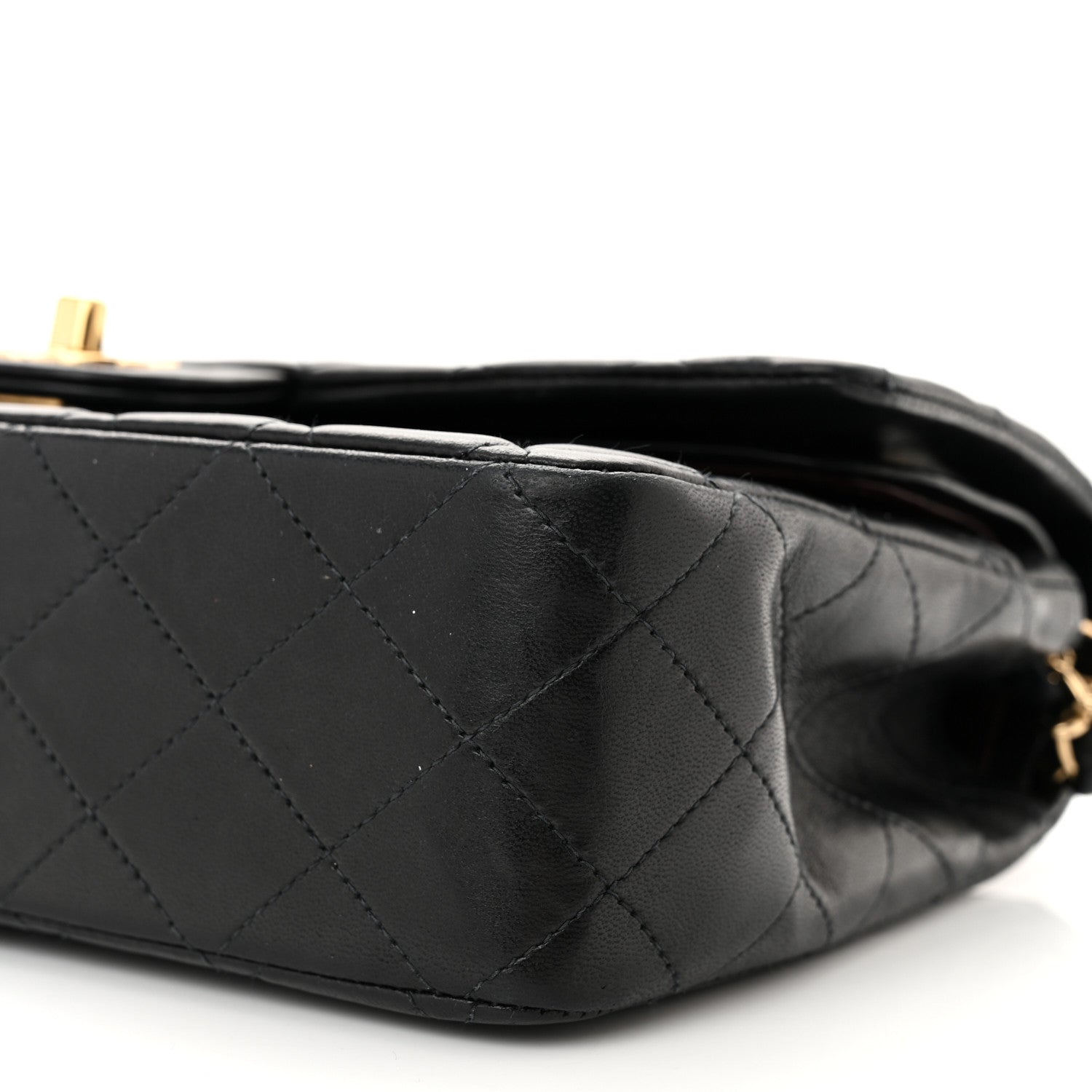 Chanel Lambskin Quilted Medium Double Flap Black 10 of 11