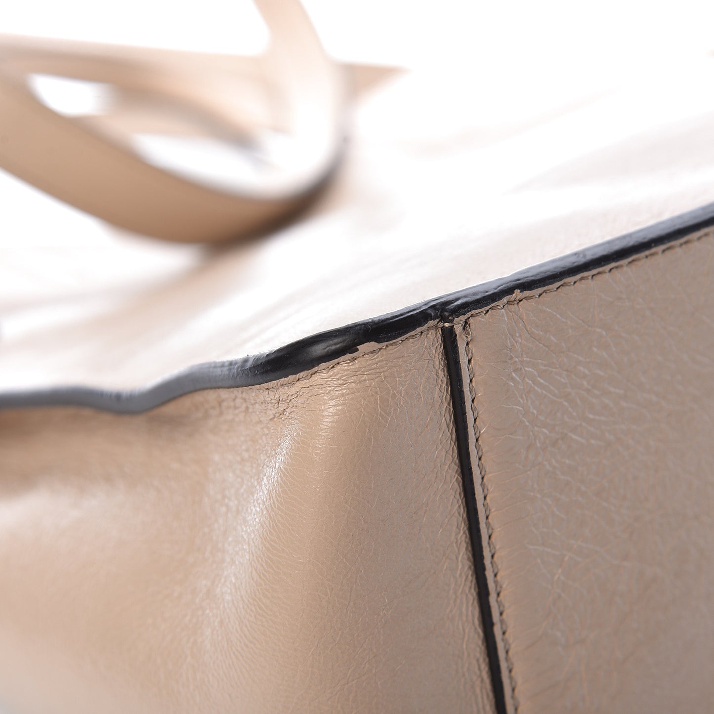 Agnello Old Shine Vitello Go Rain Large Flip Tote Amido Cocco