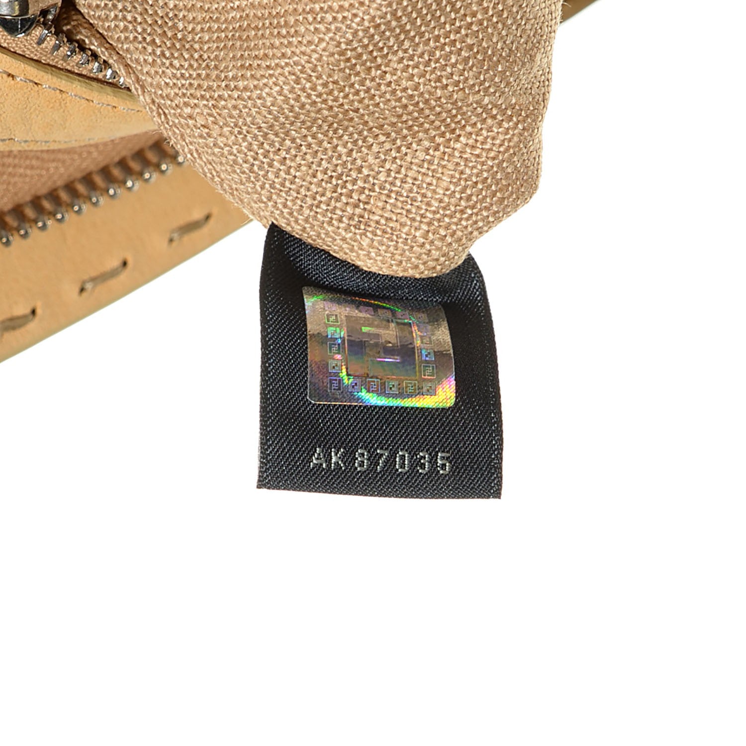 Fendi Woven Straw Calfskin Romano Selleria Medium Adele 1328 Bag Naturale 7 of 10