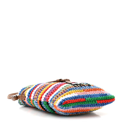 Miu Miu Fabric Crochet Drawstring Pouch Multicolor 4 of 10