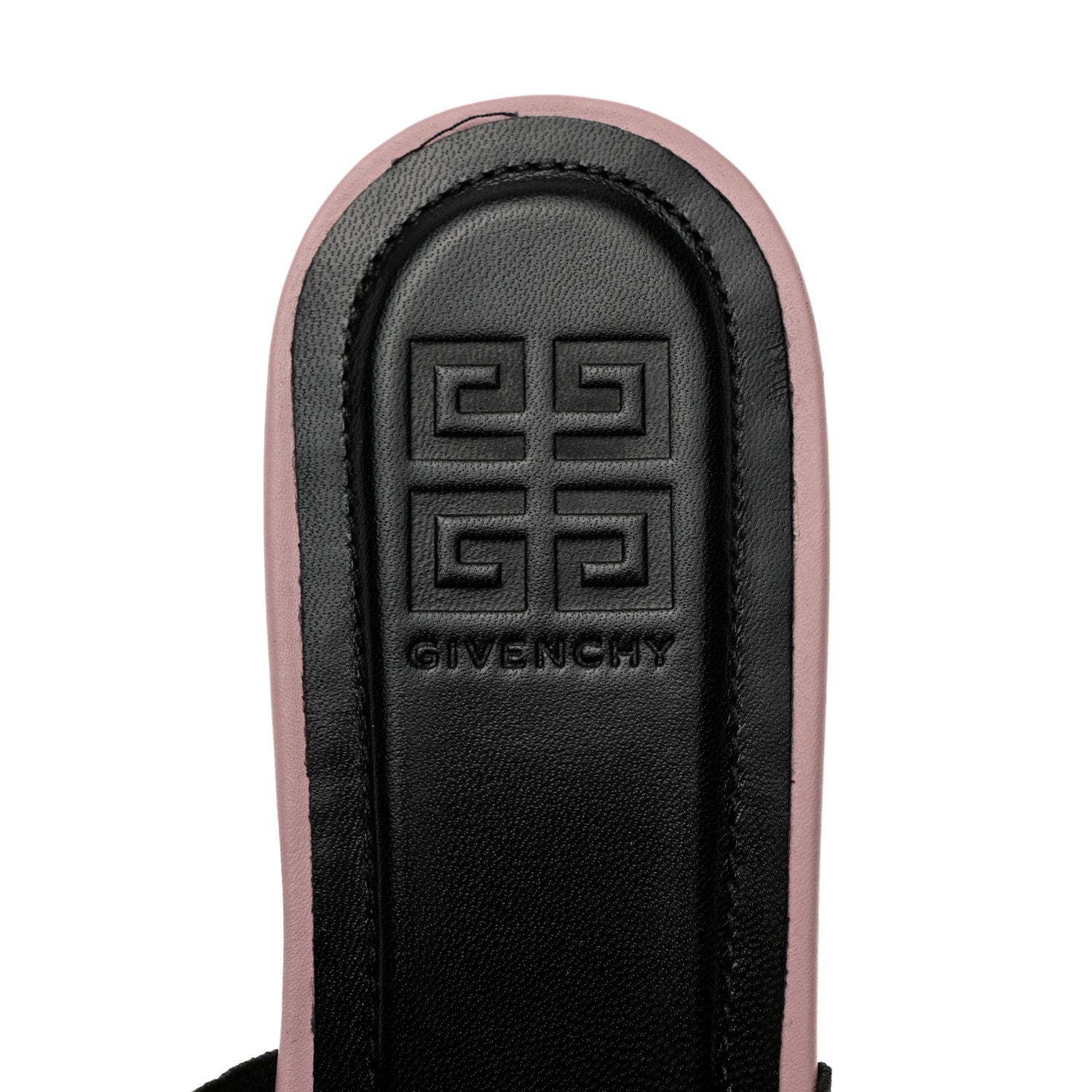 Givenchy Calfskin Bedford Logo Mule Slides 39 Pink 6 of 9