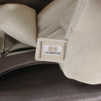Chanel Washed Lambskin Chain Around Maxi Flap Bag Taupe 7 of 7