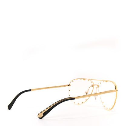 Louis Vuitton Metal The Party Aviator Sunglasses Z0997W Gold 4 of 6